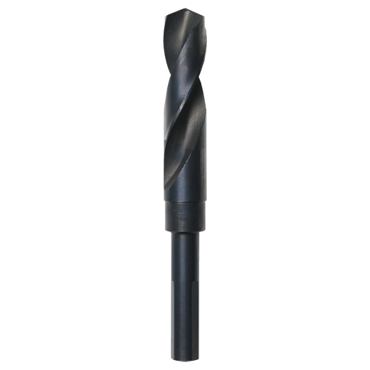 3 Units Drillco Nitro Series 1000N 27/32 X 6 Black and Gold Oxide HSS S&D Drill Bit with 1/2 Flat Reduced Shank and 3 Spiral Flute 